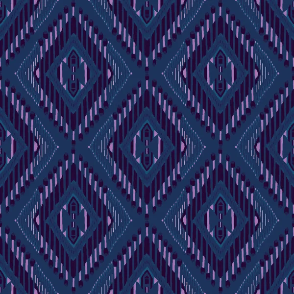 Ikat Seamless Pattern Cloth Curtain Textile Design Wallpapers — Fotografia de Stock