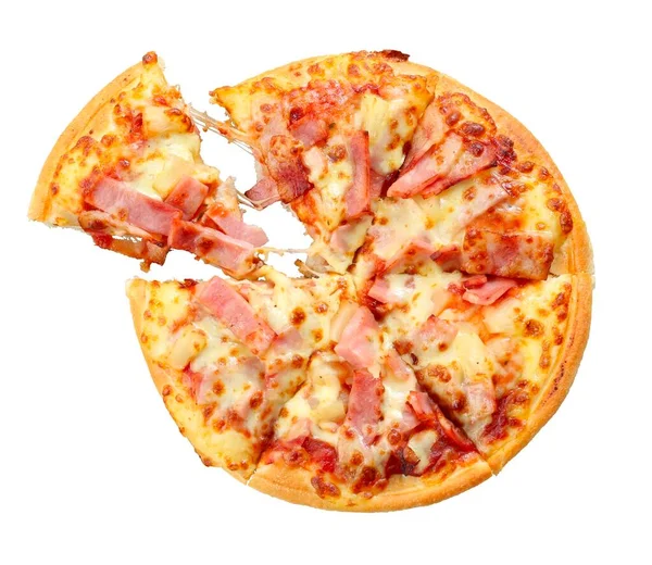 Pizza Isolated White Background — Stock Photo, Image