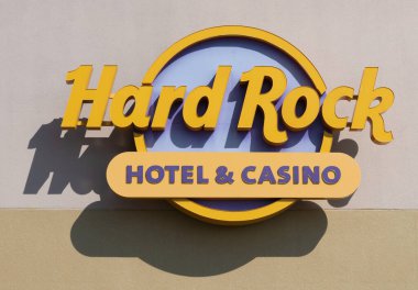 Atlantic City, New Jersey 'deki Hard Rock Kumarhanesi tabelası