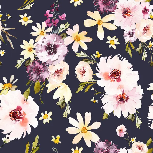 Çiçeksiz suluboya desen