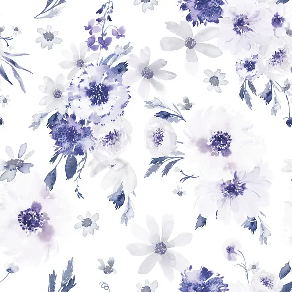 Çiçeksiz suluboya desen