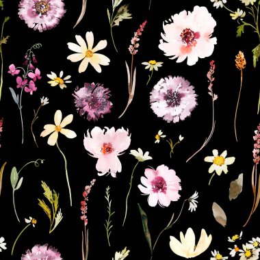 Narin Yaban Çiçeği Botanik Elementlerle Kusursuz Şekil