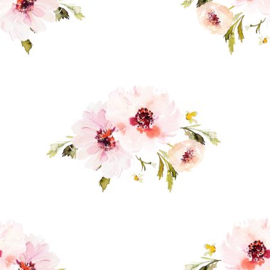 Narin Suluboya Yaban Çiçeği desensiz buketler