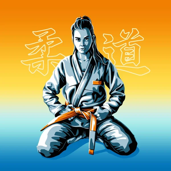 Jitsu トレーニング レスリング アート — ストックベクタ