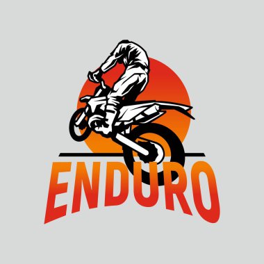 Hard ENDURO toprak motosiklet el çekme logosu amblemi