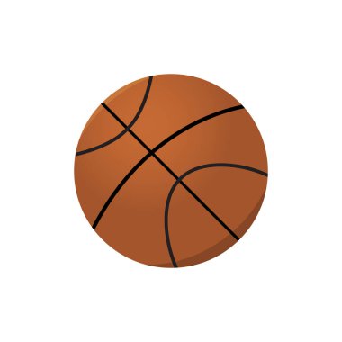 Sepet topu Isolated beyaz arka plan üzerinde. Vektör çizim