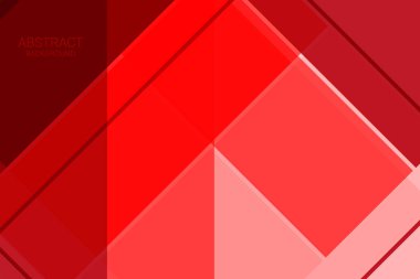 Kızıl Modern Soyut Arkaplan. Geometrik Sancak. Duvar kağıdı. Vektör İllüstrasyonu