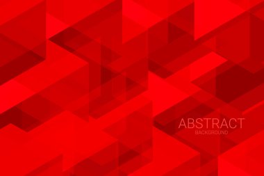 Kızıl Modern Soyut Arkaplan. Geometrik Sancak. Duvar kağıdı. Vektör İllüstrasyonu
