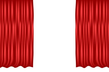 Kırmızı Perde Arkaplanı. Kutlama etkinliği ya da Büyük Açılış Arkaplanı. Duvar Kağıdı Vektörü
