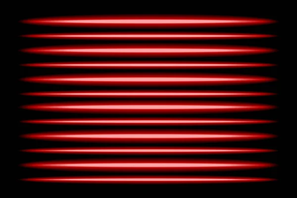 Modèle Fond Abstrait Ligne Lumières Rouges Fluo Vecteur — Image vectorielle