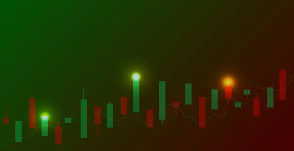 Borsa Ticaret Arkaplanı. Duvar kağıdı. Finans Arkaplanı. Vektör İllüstrasyonu