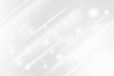 Beyaz ışık çizgileri ve Bokeh ile soyut modern arkaplan. Teknoloji Arkaplanı. Vektör