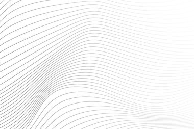 Dalga Çizgileri Deseni Soyut Arkaplan. Vektör