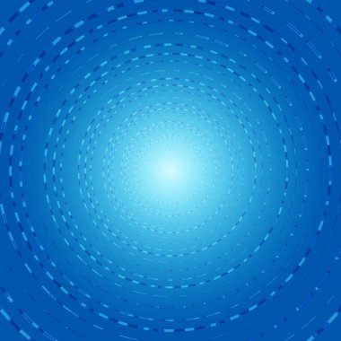 Açık Mavi Güneş Patlaması Arkaplanı. Işınlar. Radikal. Teknoloji Bayrağı. Vektör İllüstrasyonu