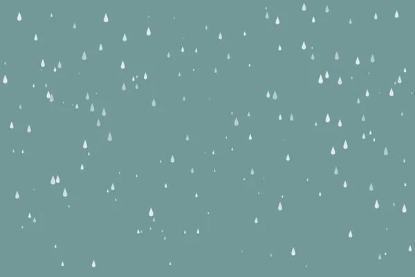 Regen Druppels Patroon Achtergrond Vector Illustratie — Stockvector