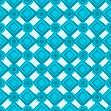 Modern Mavi Geometrik Desen Soyut Arkaplan. Kusursuz. Moda. Vektör