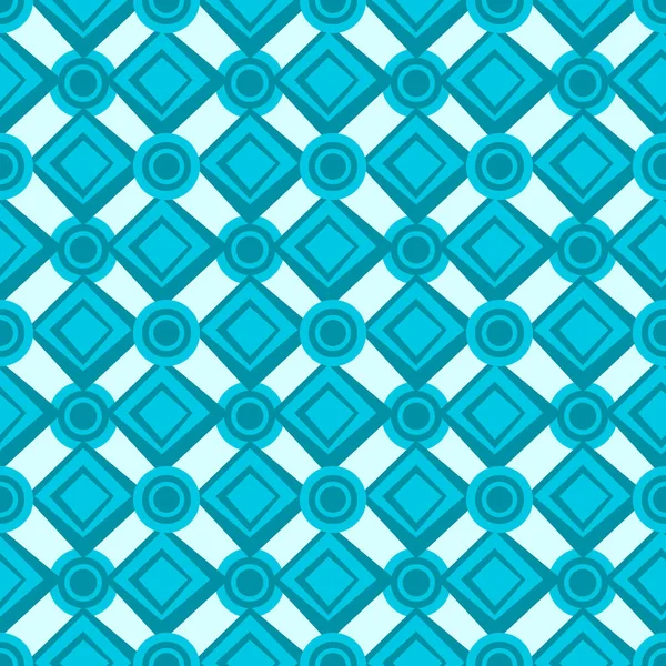 Modern Blue Geometric Pattern Abstract Background Seamless Fashion Vector — Stock Vector