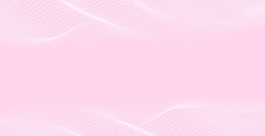 Pembe Dalga Çizgileri Modeli Soyut Arkaplan. Düğün ve Sevgililer Günü. Duvar kağıdı. Vektör