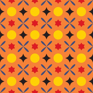 Modern Geometrik Desen Soyut Arkaplan. Kusursuz. Moda. Vektör İllüstrasyonu