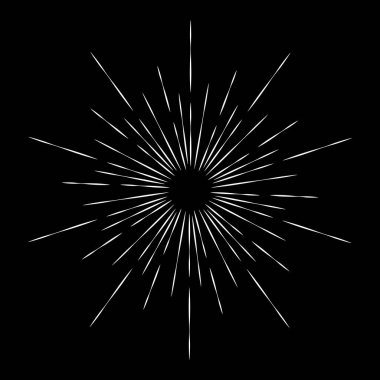  Çember biçiminde soyut vintage hız çizgileri