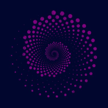 Yarım tonlu noktalı mor grunge girdap biçimi