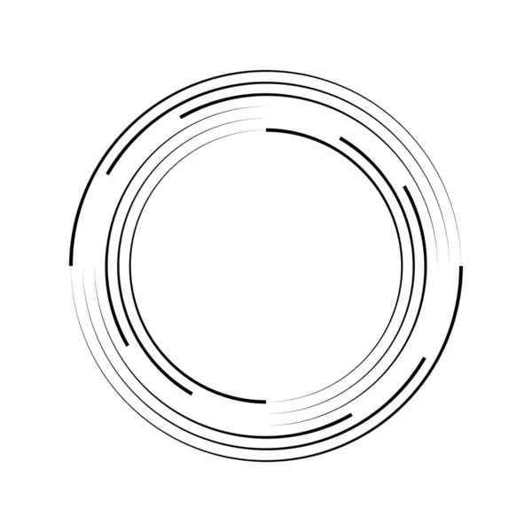Lignes Vitesse Forme Cercle — Image vectorielle