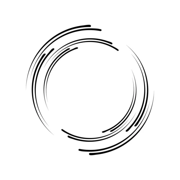 Vector Speed Lines Circle Form — Stock Vector