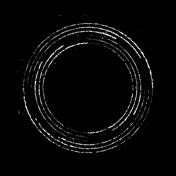 円の形をした白いグランジの速度線 — ストックベクタ