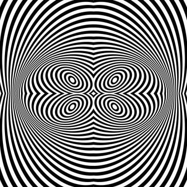 Soyut kıvrımlı psikedelik arkaplan