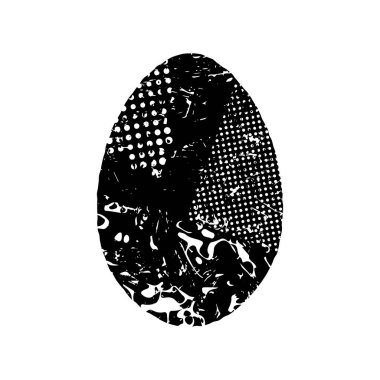 Grunge Paskalya yumurtası çizimi