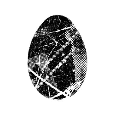 Grunge Paskalya yumurtası çizimi