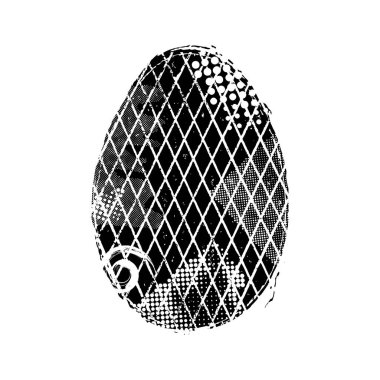 Grunge Paskalya yumurtası çizimi
