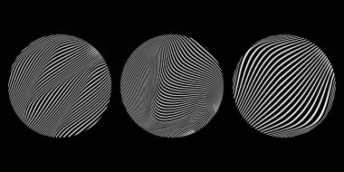 Küreler kümesi vektör illüstrasyonu