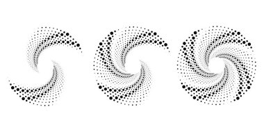 Sarmal formda beyaz hız çizgileri kümesi