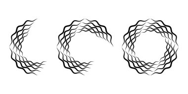 Sarmal formda beyaz hız çizgileri kümesi