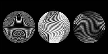 Küreler kümesi vektör illüstrasyonu