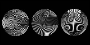 Küreler kümesi vektör illüstrasyonu