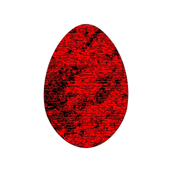 Grunge Huevo Pascua Vector Ilustración — Vector de stock