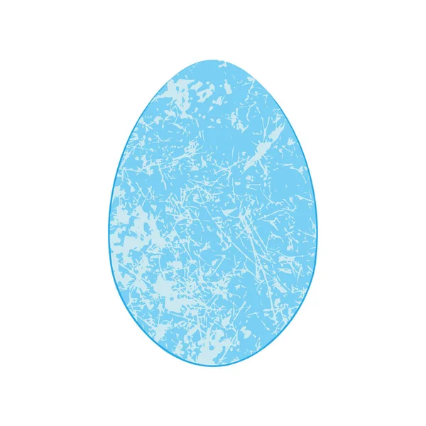 Grunge Easter Egg Vector Illustration — 스톡 벡터