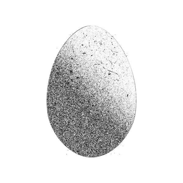 Grunge Easter Egg Vector Illustration — Stock Vector