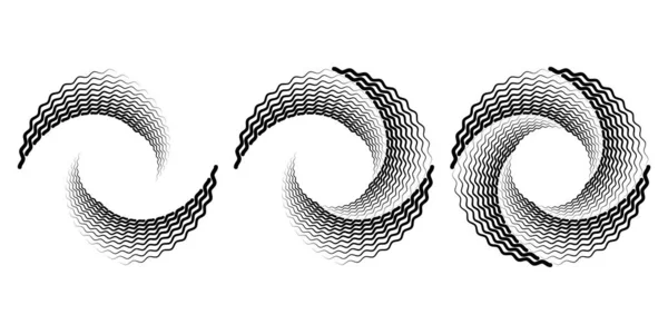 Conjunto Líneas Velocidad Blanca Forma Espiral — Archivo Imágenes Vectoriales