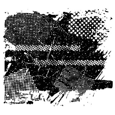 Soyut grunge arkaplanı. monokrom dokusu. siyah ve beyaz desenli vektör