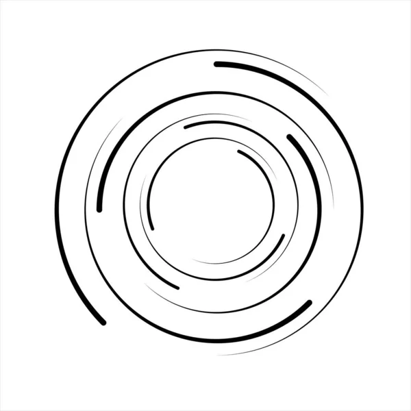Lignes Vectorielles Noires Forme Cercle Illustration Vectorielle — Image vectorielle