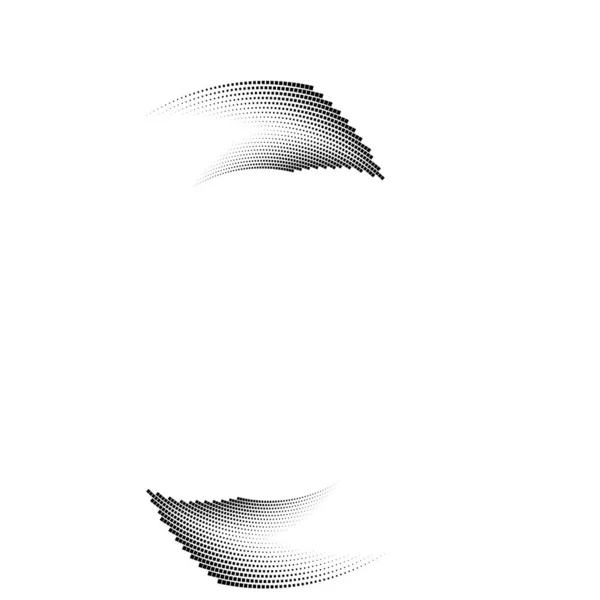 Vecteur Noir Minuscules Carrés Forme Cercle — Image vectorielle