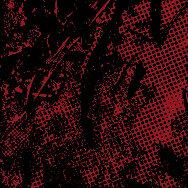 Абстрактный Гранж Фон Монохромная Текстура Черный Красный Текстурированный Узор — стоковый вектор