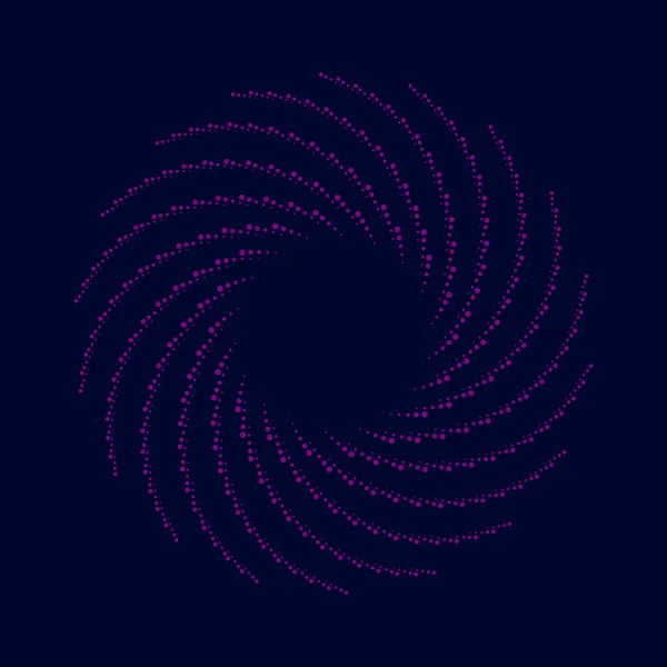 Violet Vector Dotted Lines Circle Form — Vetor de Stock