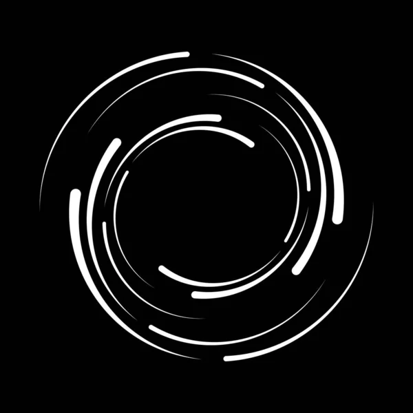Demi Tons Radiaux Blancs Lignes Spirale — Image vectorielle