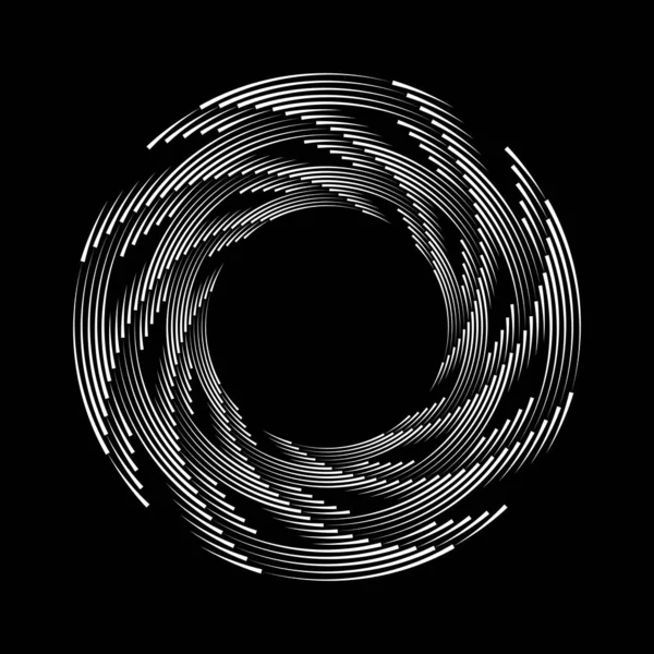 Vita Böjda Linjer Spiralform — Stock vektor