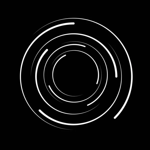 Lignes Vectorielles Blanches Forme Cercle — Image vectorielle