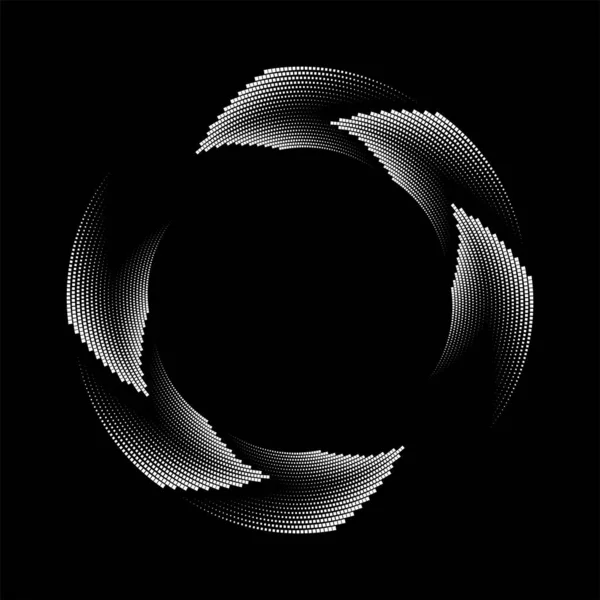 円の形をした白いベクトルの小さな正方形 — ストックベクタ